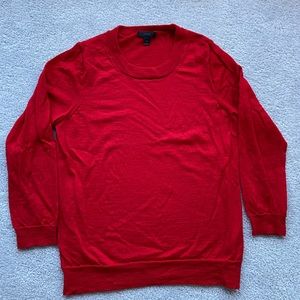 J Crew Tippi Sweater in Red Merino Wool - Size L